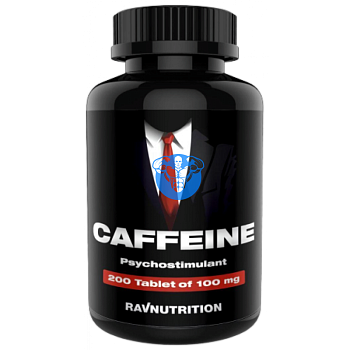 RAVNUTRITION Caffeine 100 mg 200 табл