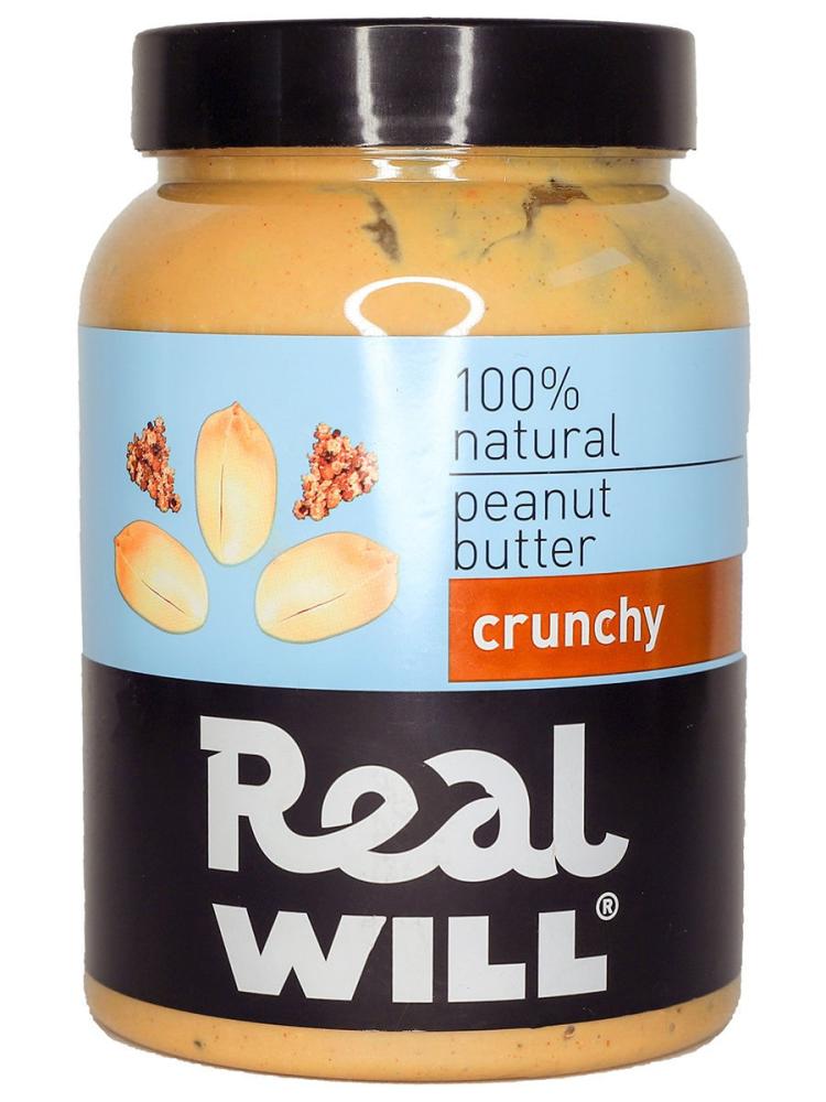 Real Will Арахисовая Паста (Crunchy) 1000 гр