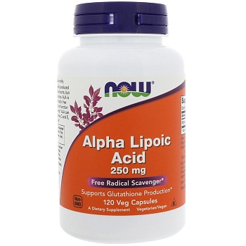 NOW Alpha Lipoic Acid 250 мг 120 вег капс