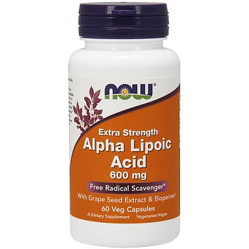 NOW Alpha Lipoic Acid 600 мг 60 вег капс