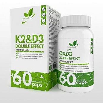 NaturalSupp K2&D3 60 капс